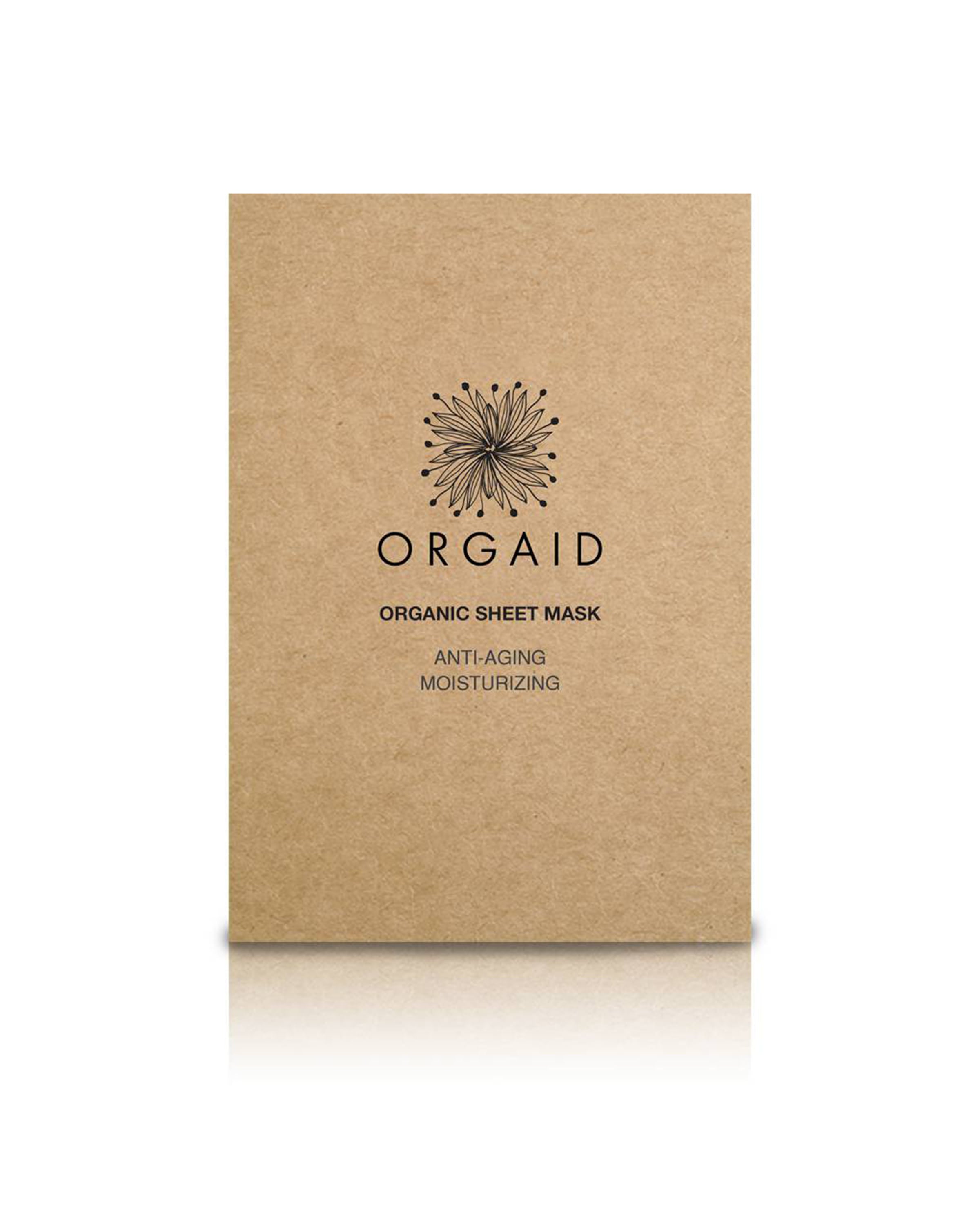 Orgaid Anti-Aging Sheet Mask at International Orange