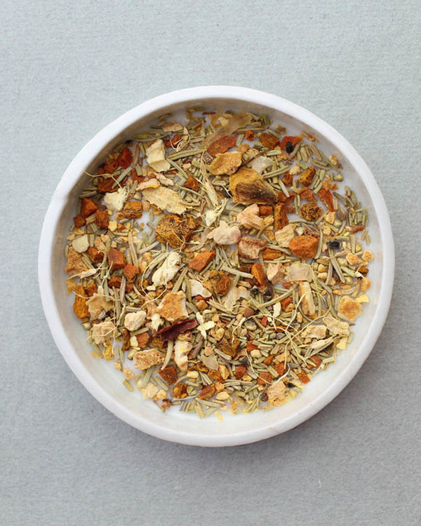 Leaves & Flowers Turmeric Wellness Tea at International Orange